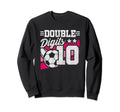 Double Digits 10Th Birthday Sweatshirt - Aesthetic Graphic for Adults