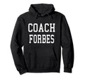 Coach Forbes Custom Football Soccer Hoodie - Minimalist Print for Adults