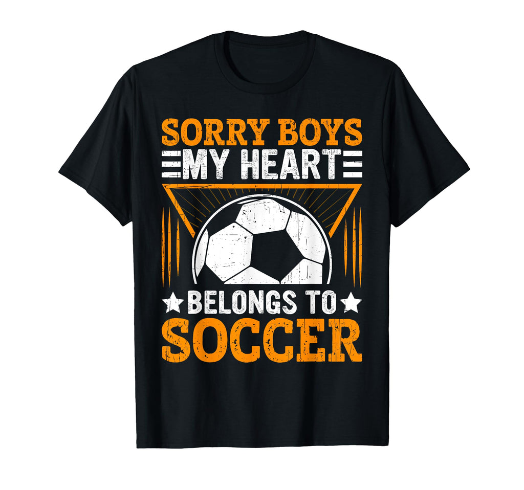 Sorry My Heart Belongs To Soccer Hoodie - Casual Everyday Wear for Adults