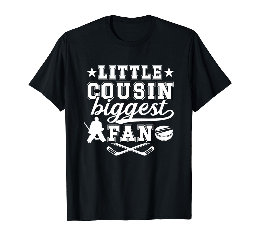 Little Cousin Hockey Goalie Cousin T-Shirt - Custom Art Print for Adults