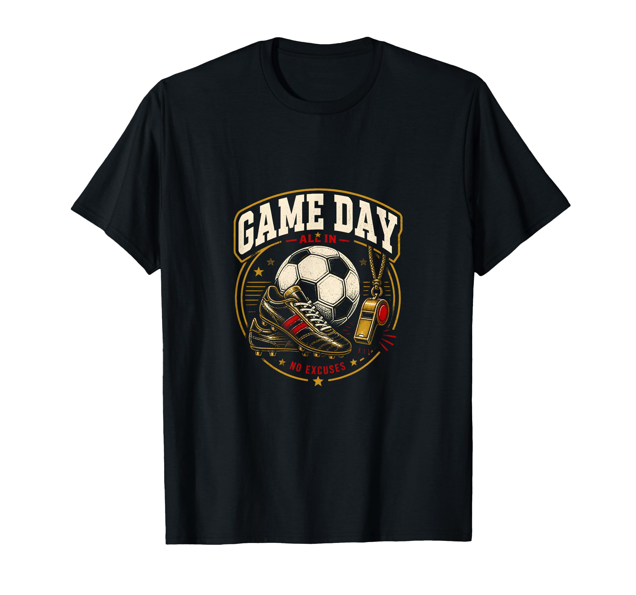 Soccer Referee Whistle T-Shirt - Trendy Graphic Men Women