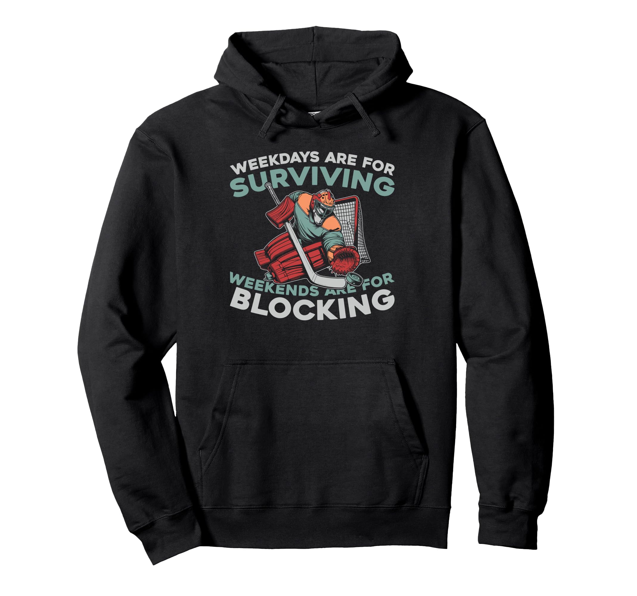 Hockey Goalkeeper Ice Hockey Goalie Hoodie - Unique Graphic for Adults