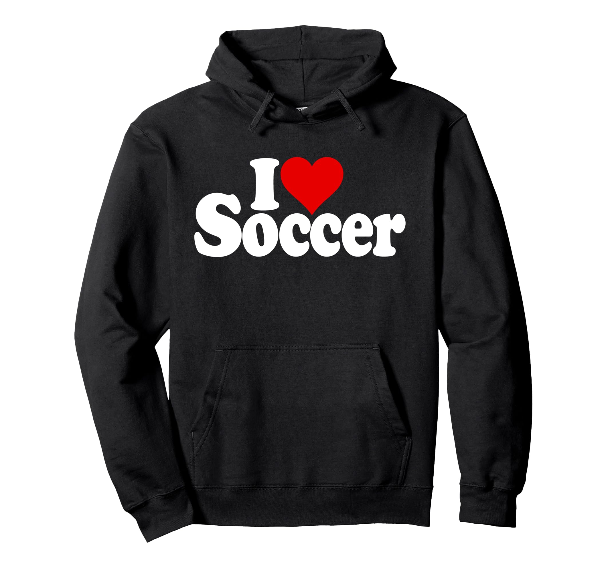I Love Heart Soccer Football Sports Hoodie - Streetwear Style Men Women