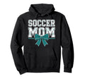 Soccer Mom Coquette Bow Mothers Day Hoodie - Minimalist Print Unisex
