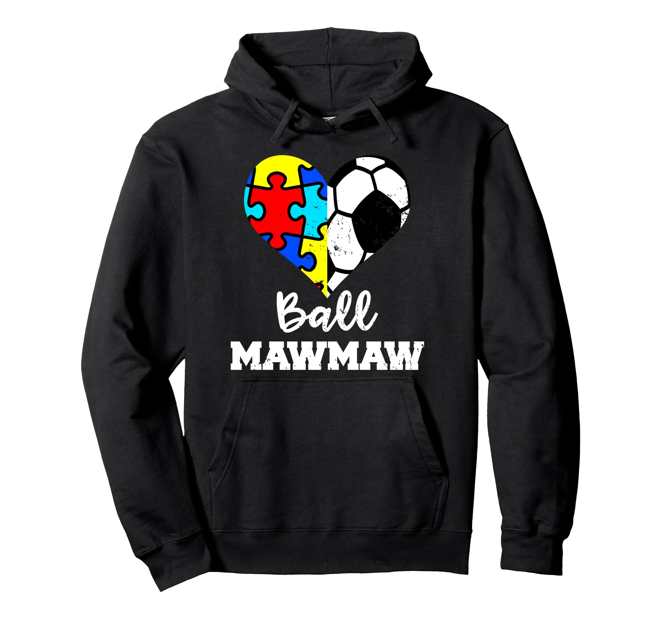 Autism Soccer Mawmaw Funny Autism Hoodie - Novelty Apparel Men Women
