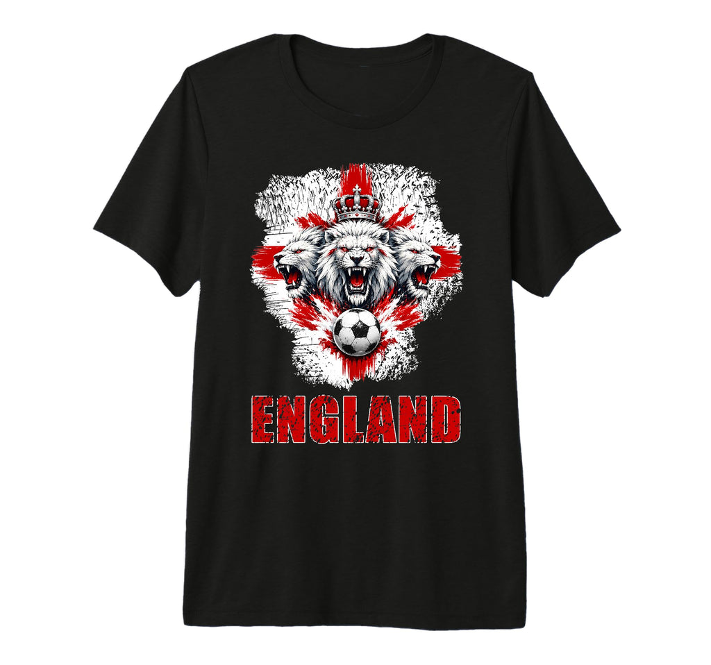 England Football Lion Soccer Fan T-Shirt - Streetwear Style Men Women