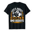 Soccer Life Is About Goals Funny T-Shirt - Unique Graphic for Adults