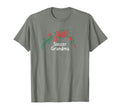 Flowers Red Soccer Grandma T-Shirt - Custom Art Print for Adults