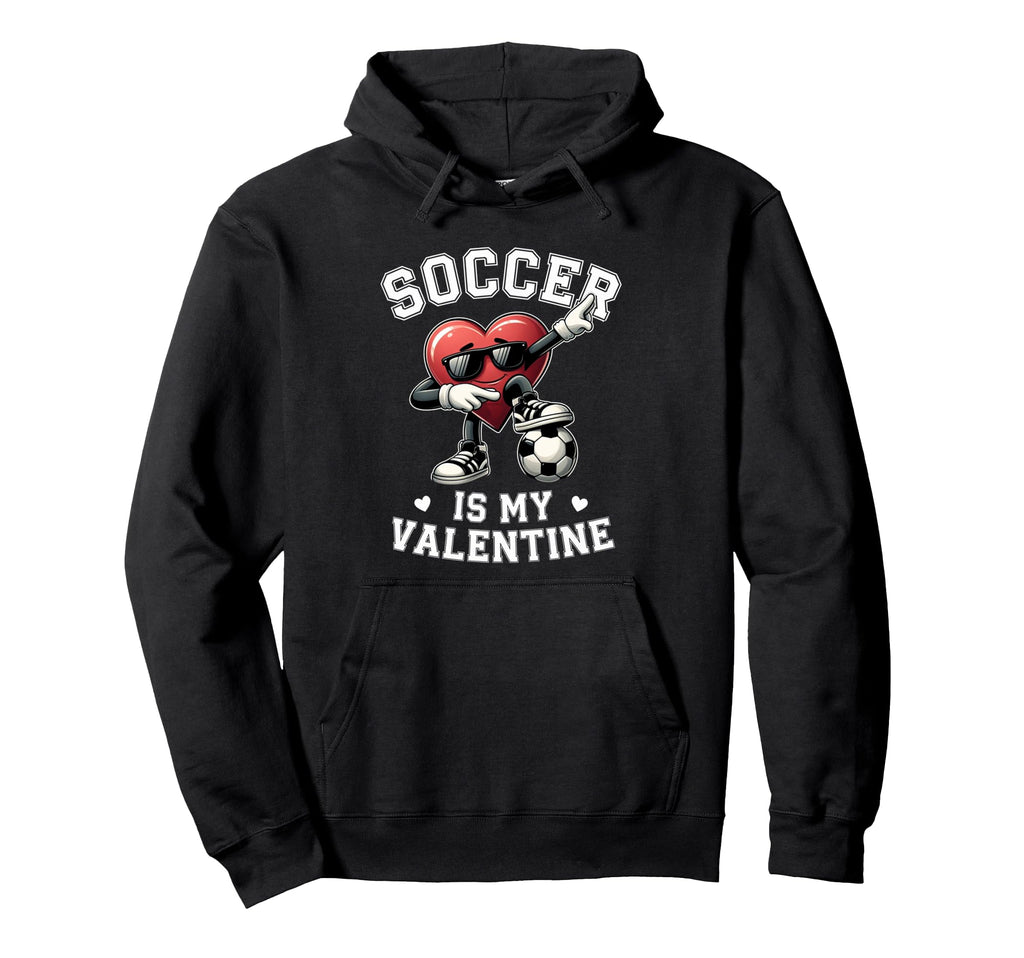 Heart Dab Valentines Day Soccer Player Hoodie - Custom Art Print Unisex