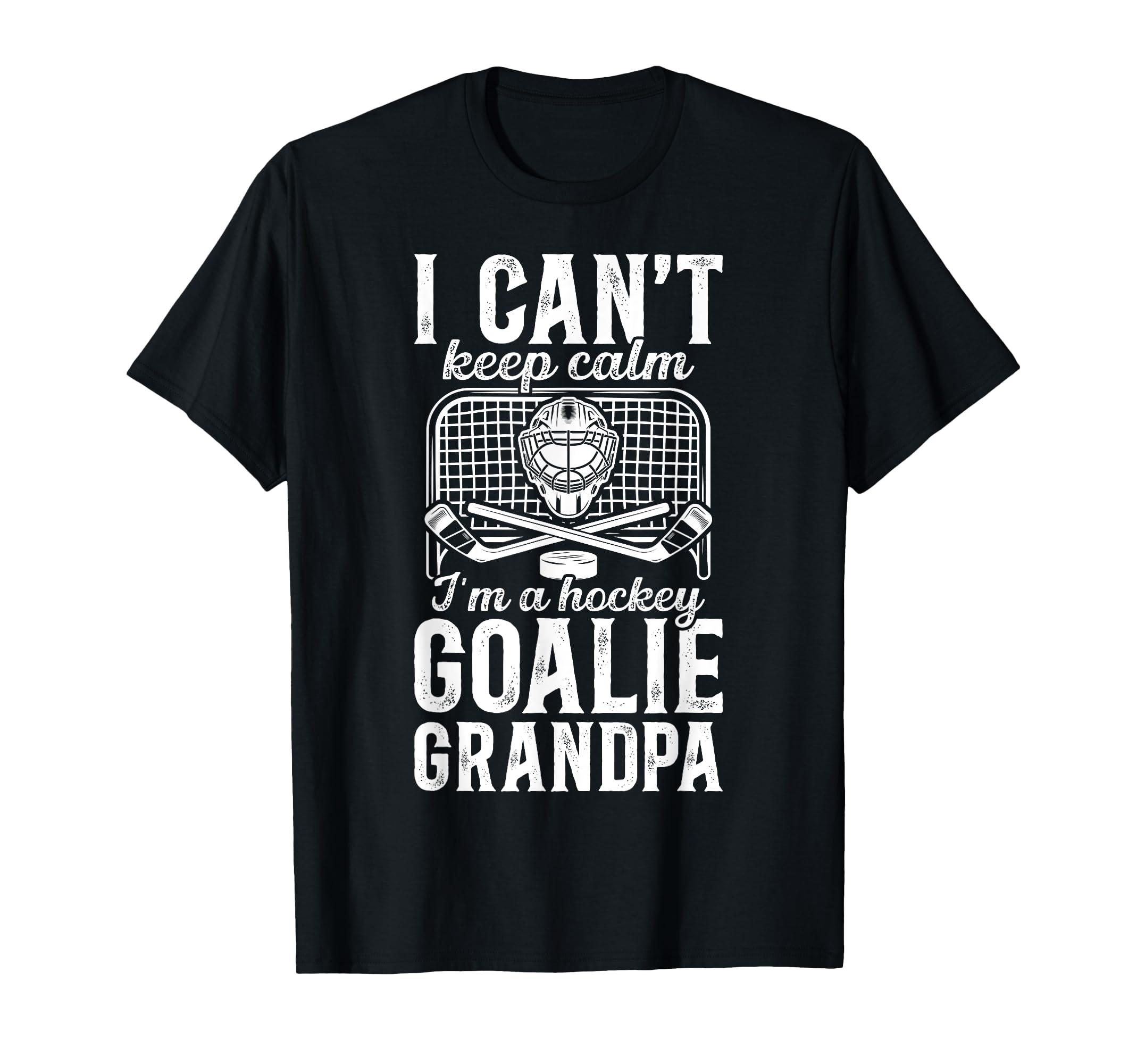 Im Hockey Goalie Grandpa Ice Hockey T-Shirt - Graphic Print for Adults