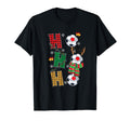 Holiday Sports Soccer Santa T-Shirt - Novelty Apparel for Adults