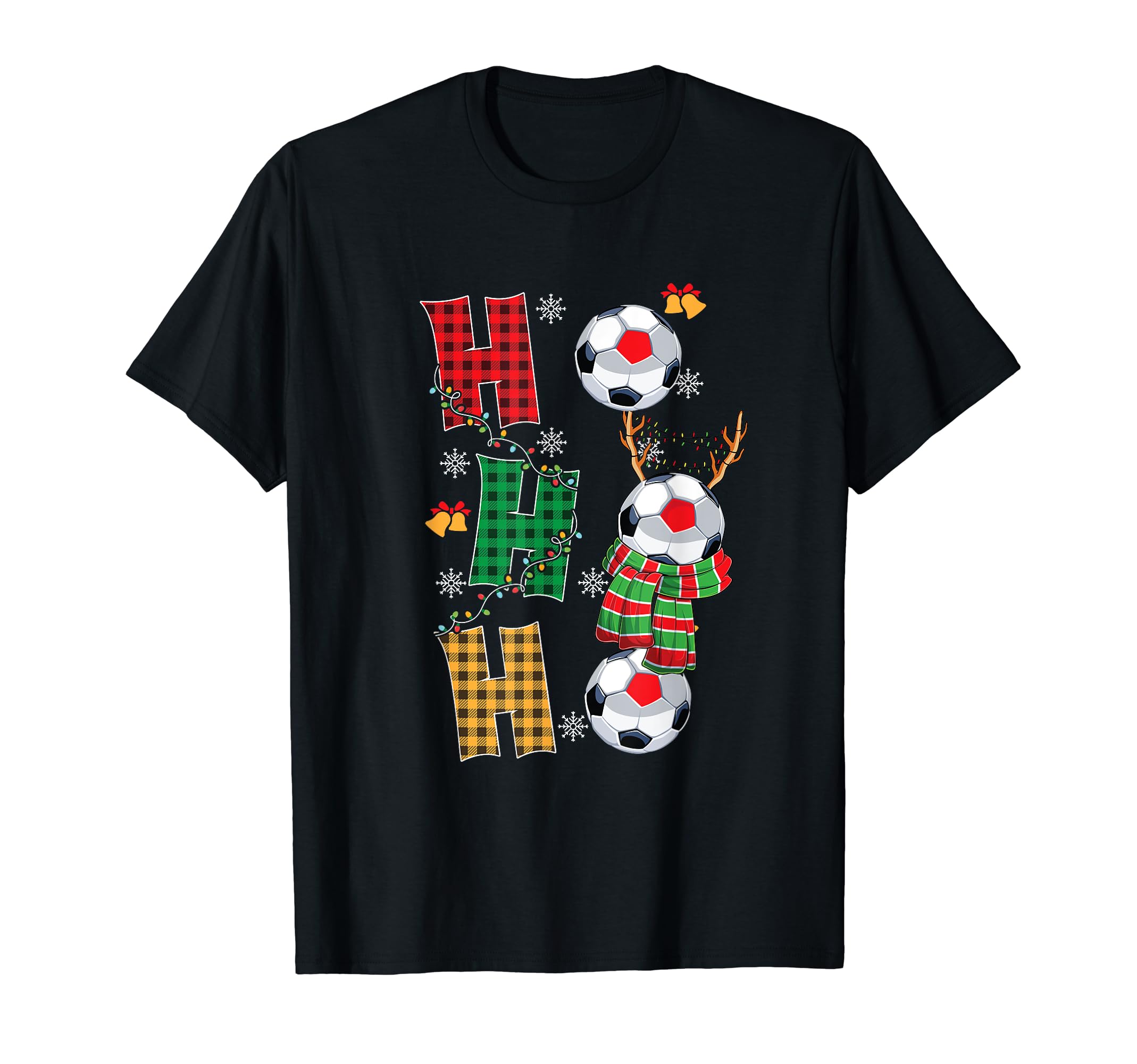 Holiday Sports Soccer Santa T-Shirt - Novelty Apparel for Adults