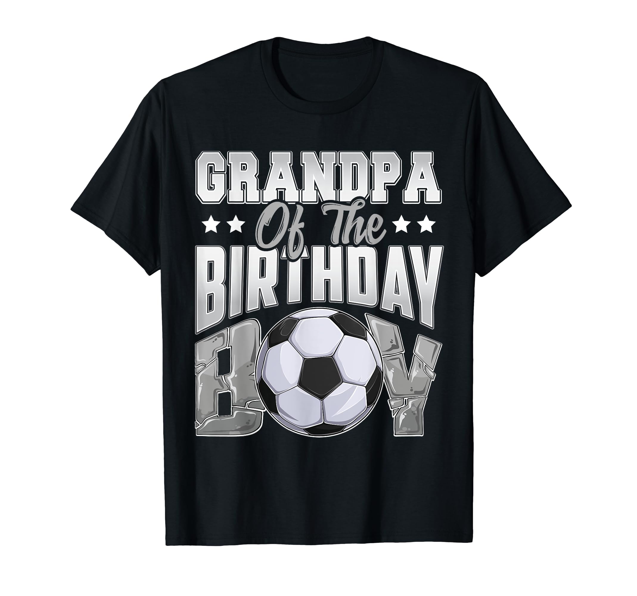 Grandpa Soccer Birthday Family Baller T-Shirt - Fun Novelty Design Unisex
