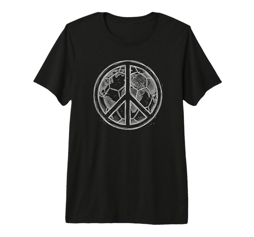 Soccer World Peace Is My Goal Futbol T-Shirt - Minimalist Print Men Women