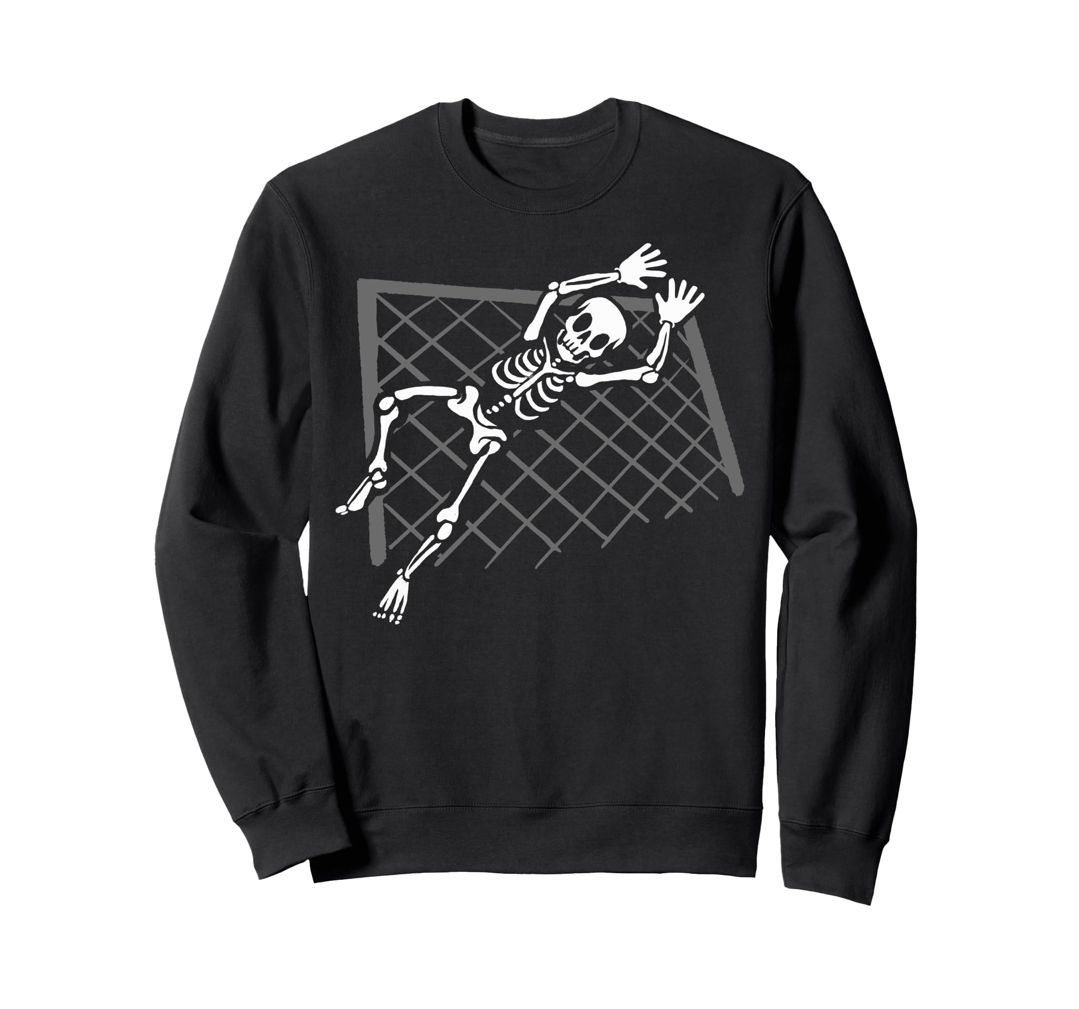 Skeleton Goalkeeper Sweatshirt - Custom Art Print for Adults