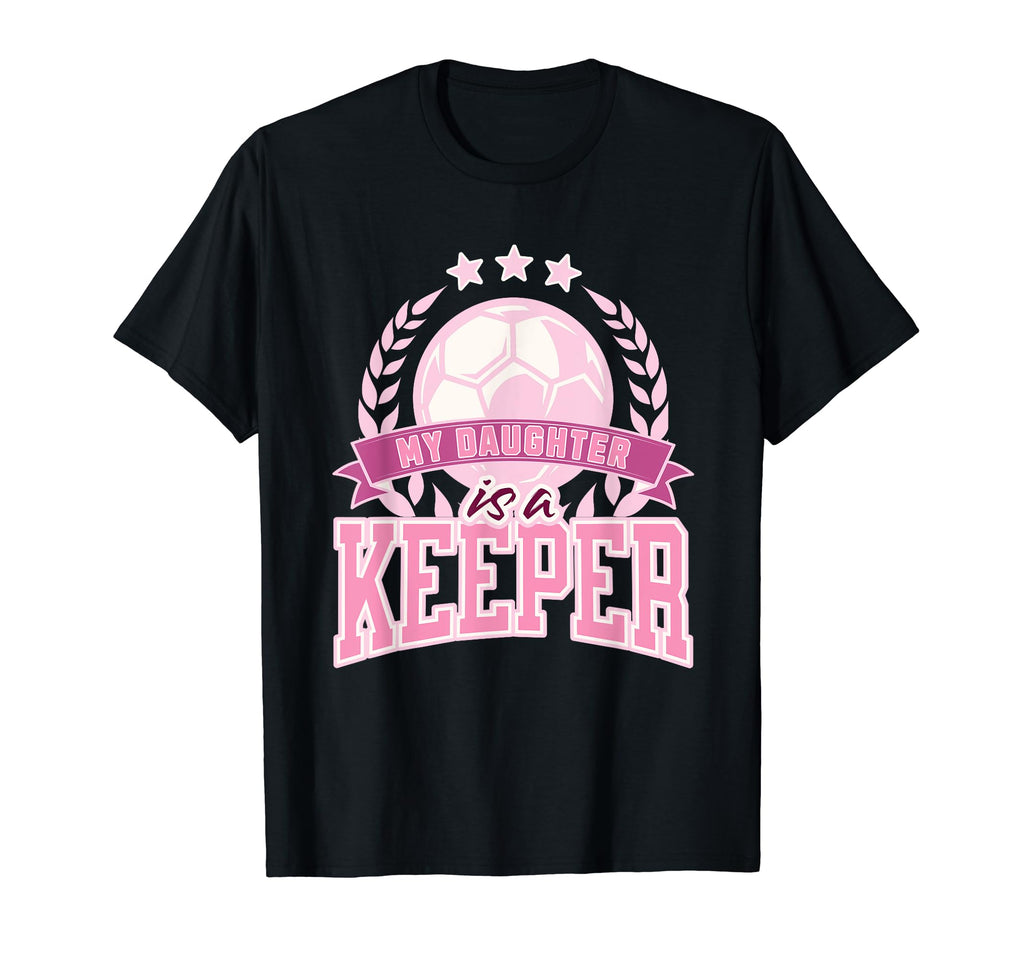 Keeper Goalie Soccer Daughter Mom T-Shirt - Custom Art Print for Adults
