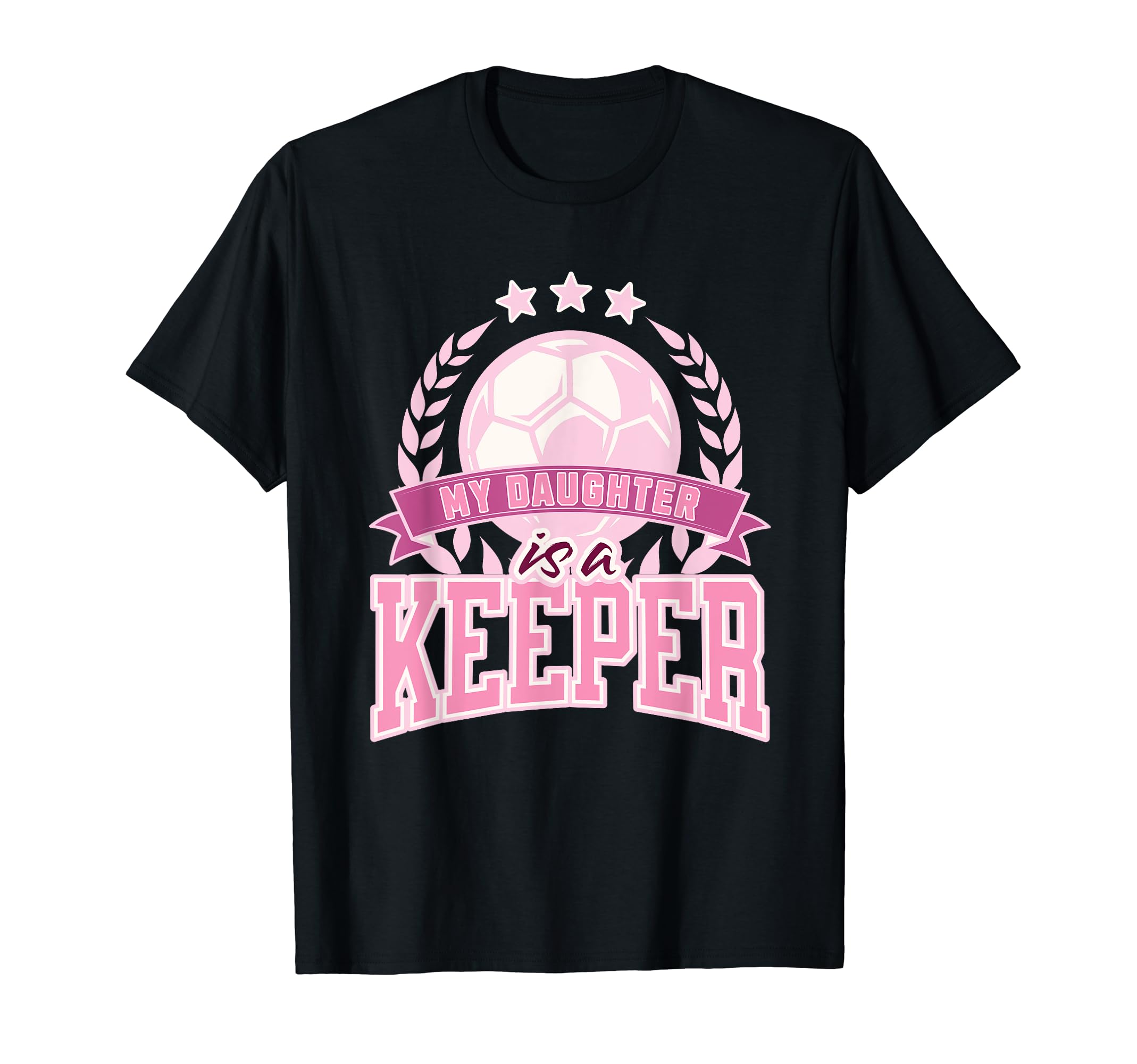 Keeper Goalie Soccer Daughter Mom T-Shirt - Custom Art Print for Adults
