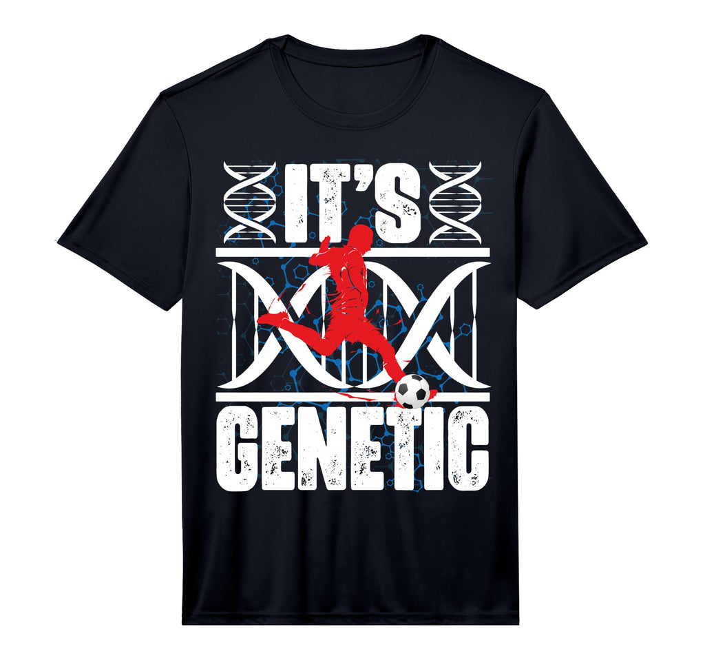 Mens Football Player Its Genetic T-Shirt - Trendy Graphic Men Women