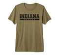 Indiana Soccer Black Text Tri Blend T-Shirt - Aesthetic Graphic Men Women