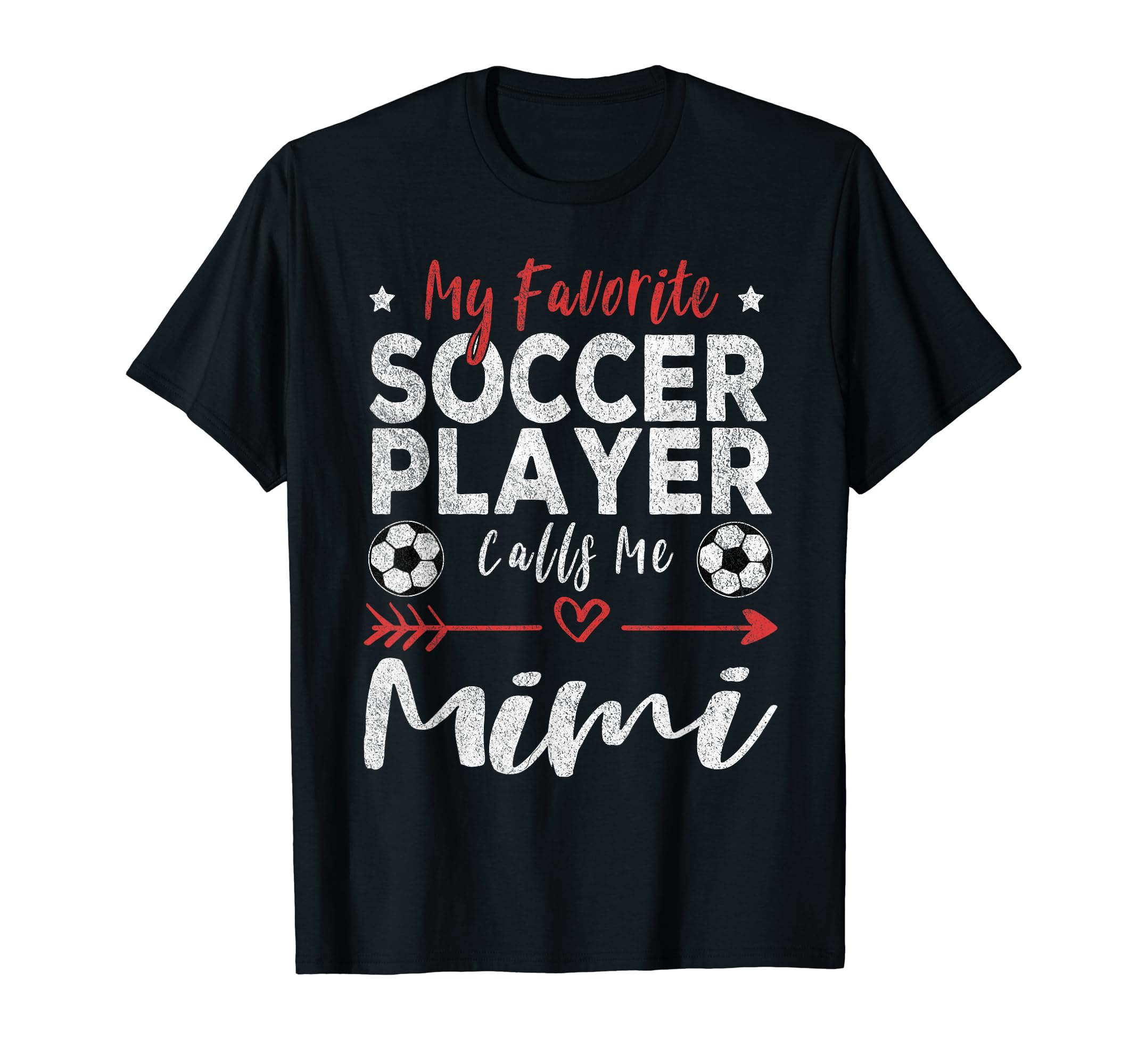 My Favorite Soccer Player Calls Me Mimi T-Shirt - Graphic Print for Adults