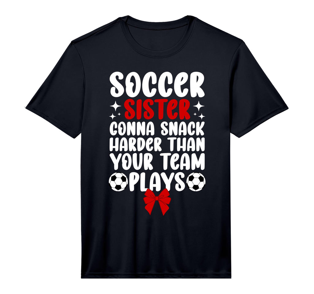 Funny Soccer Sister Soccer Player T-Shirt - Unique Graphic Men Women