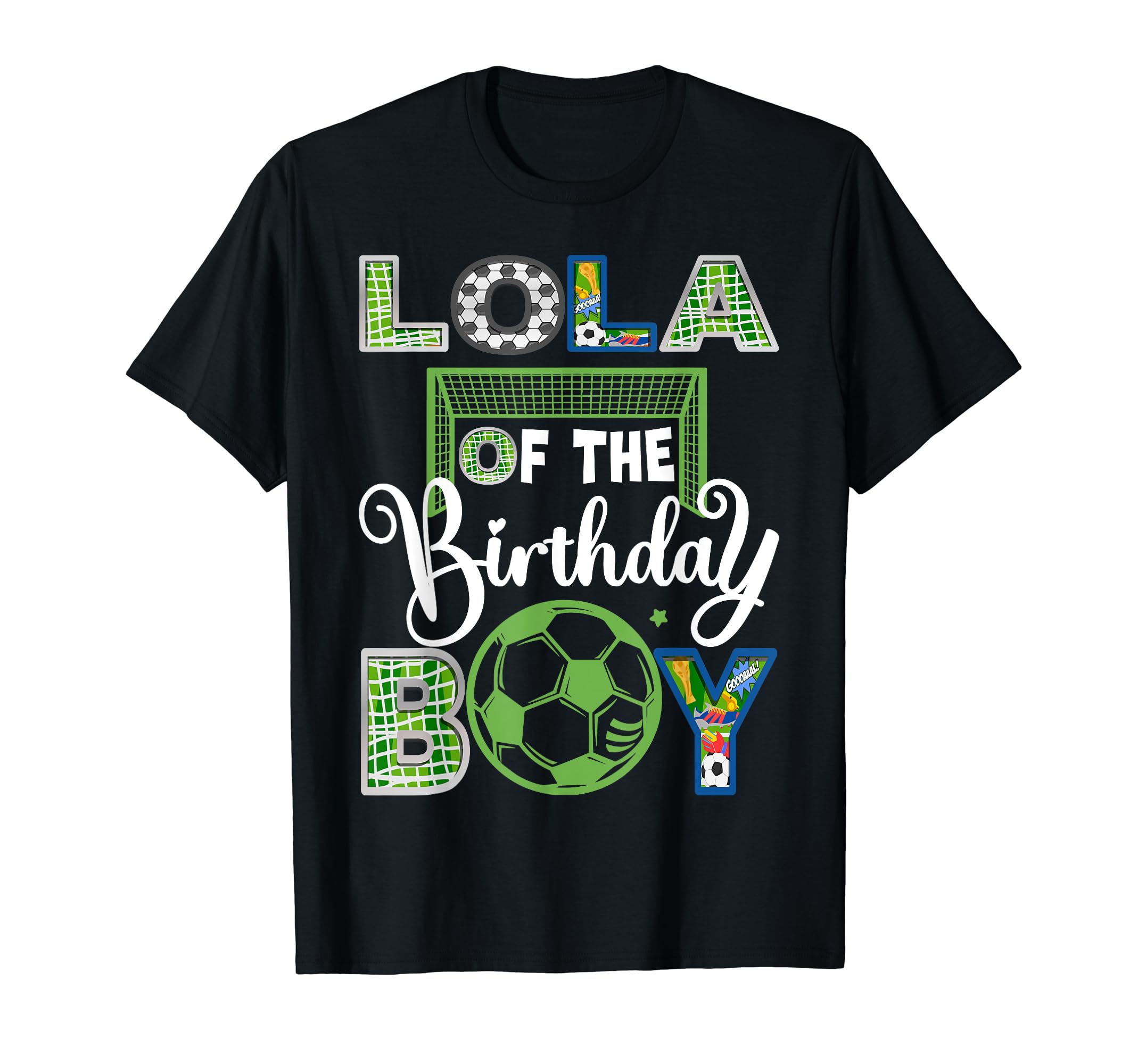 Lola Birthday Soccer Baller Birthday T-Shirt - Aesthetic Graphic Men Women