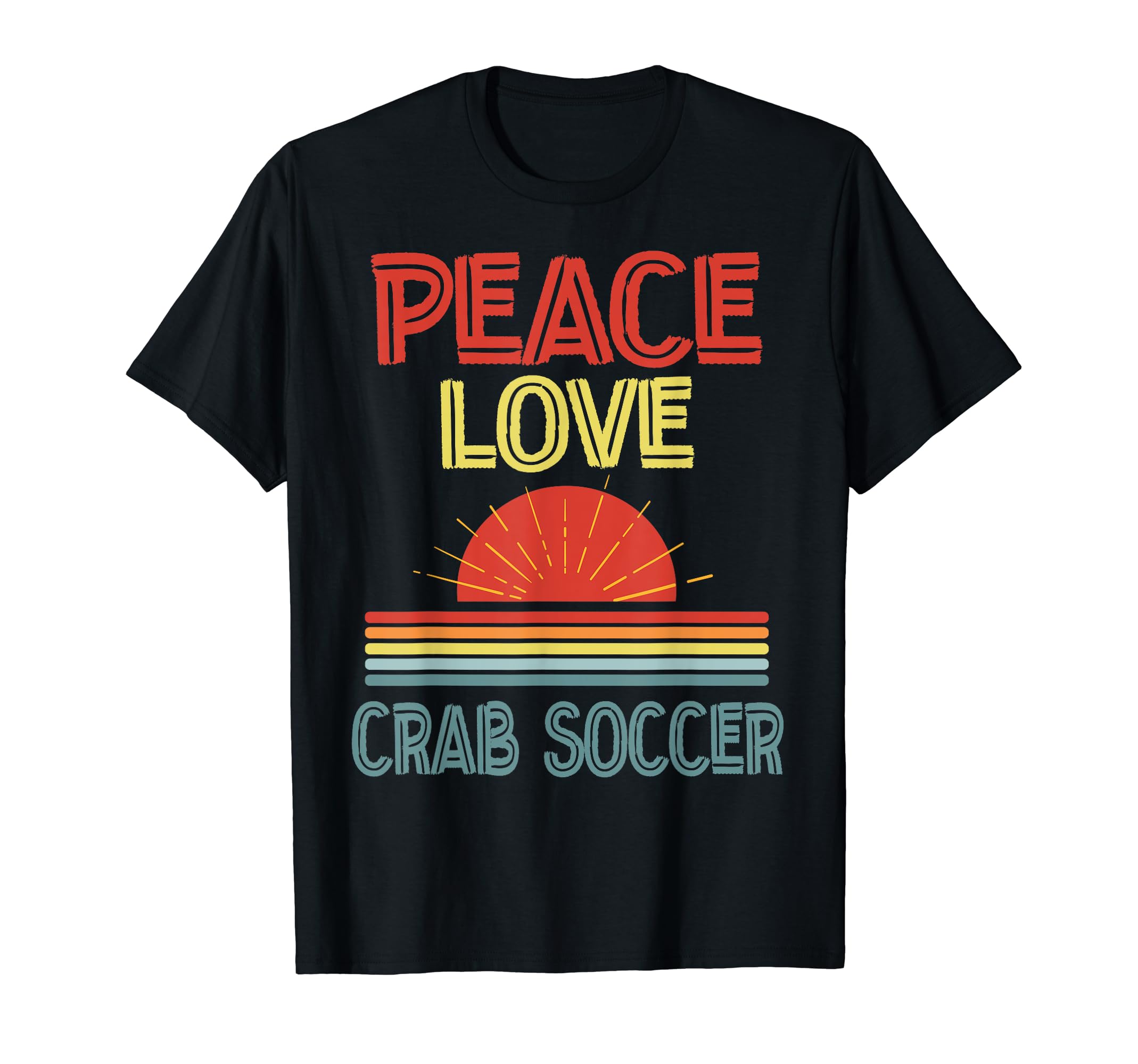 Piece Love Crab Soccer Funny T-Shirt - Custom Art Print Men Women