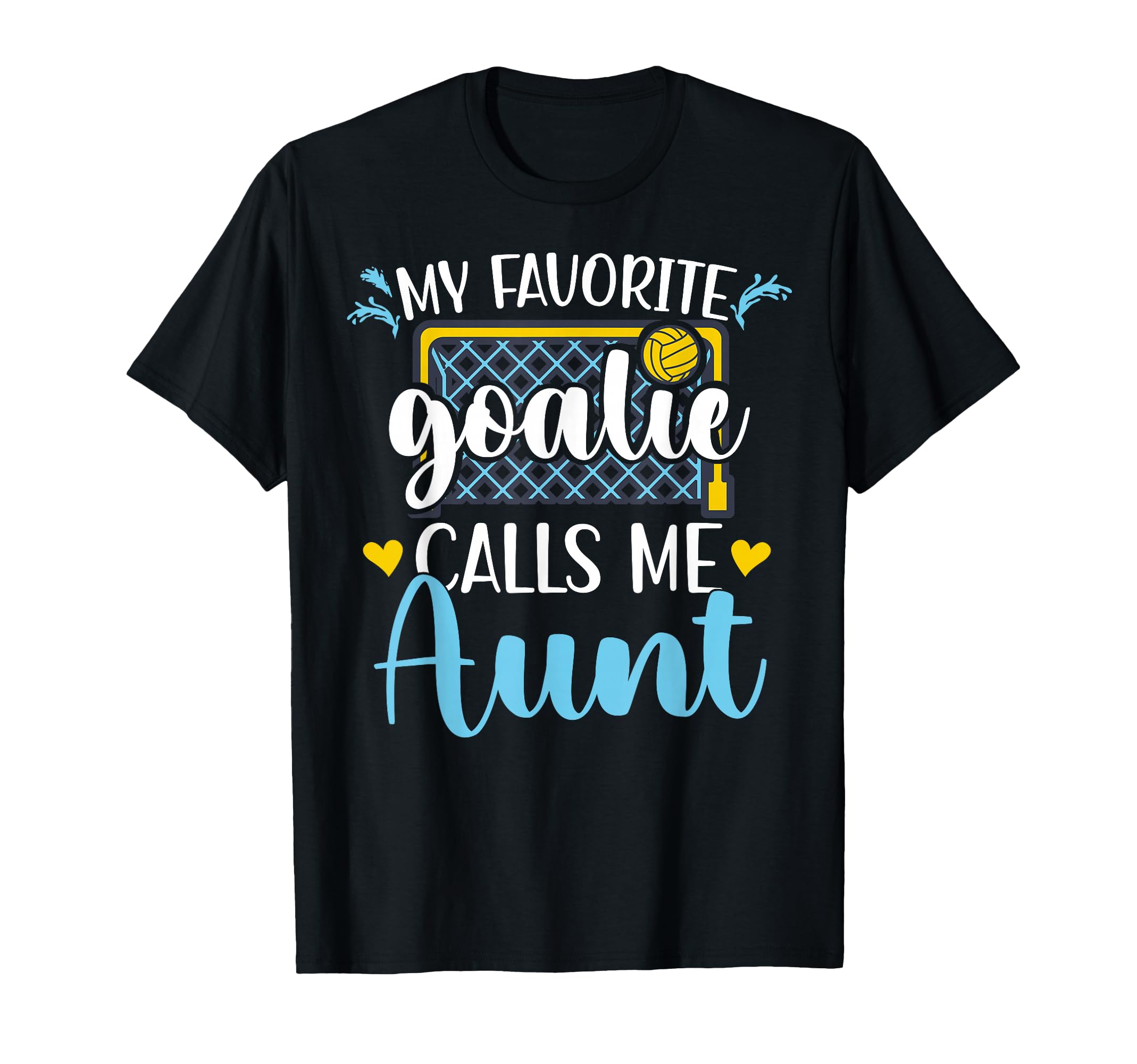 Proud Water Polo Goalie Aunt Water Polo T-Shirt - Unique Graphic Men Women