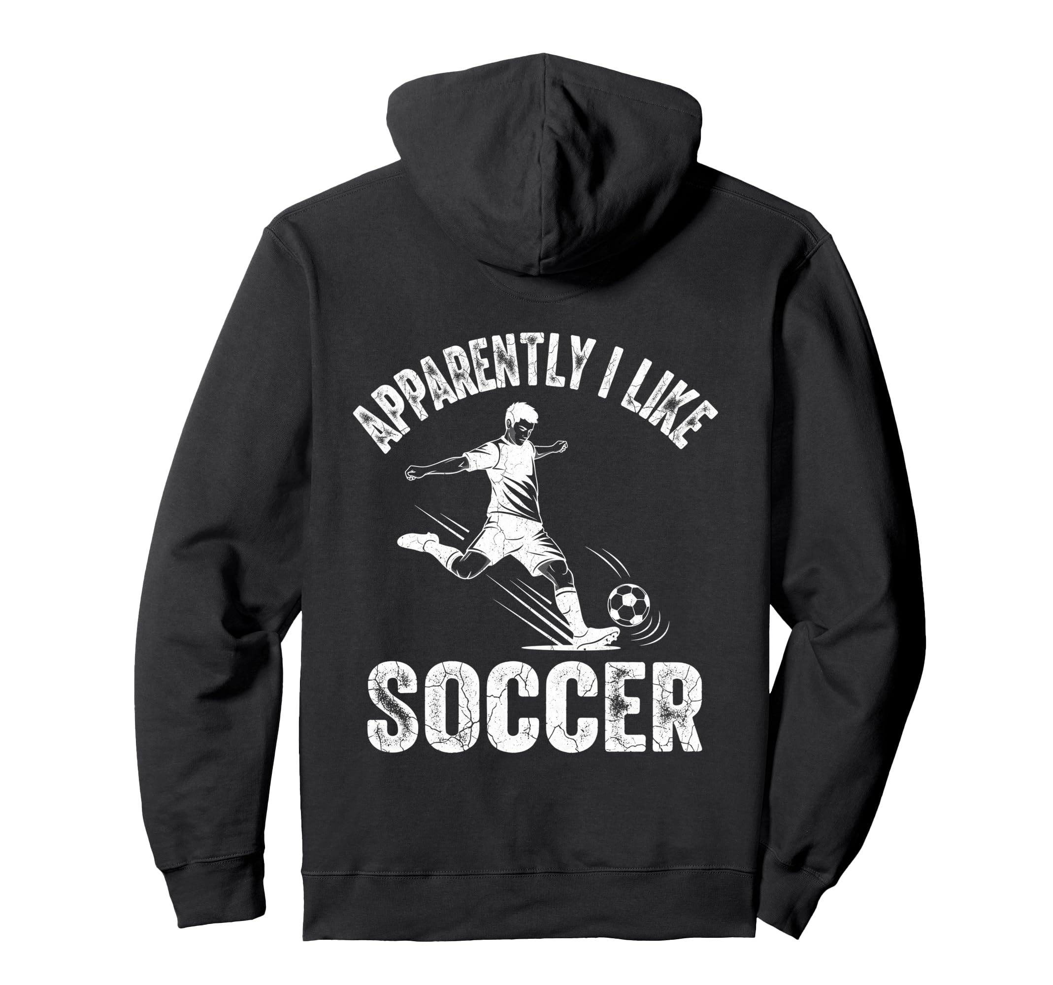 Apparently I Like Soccer Season Funny Hoodie - Fun Novelty Design Unisex