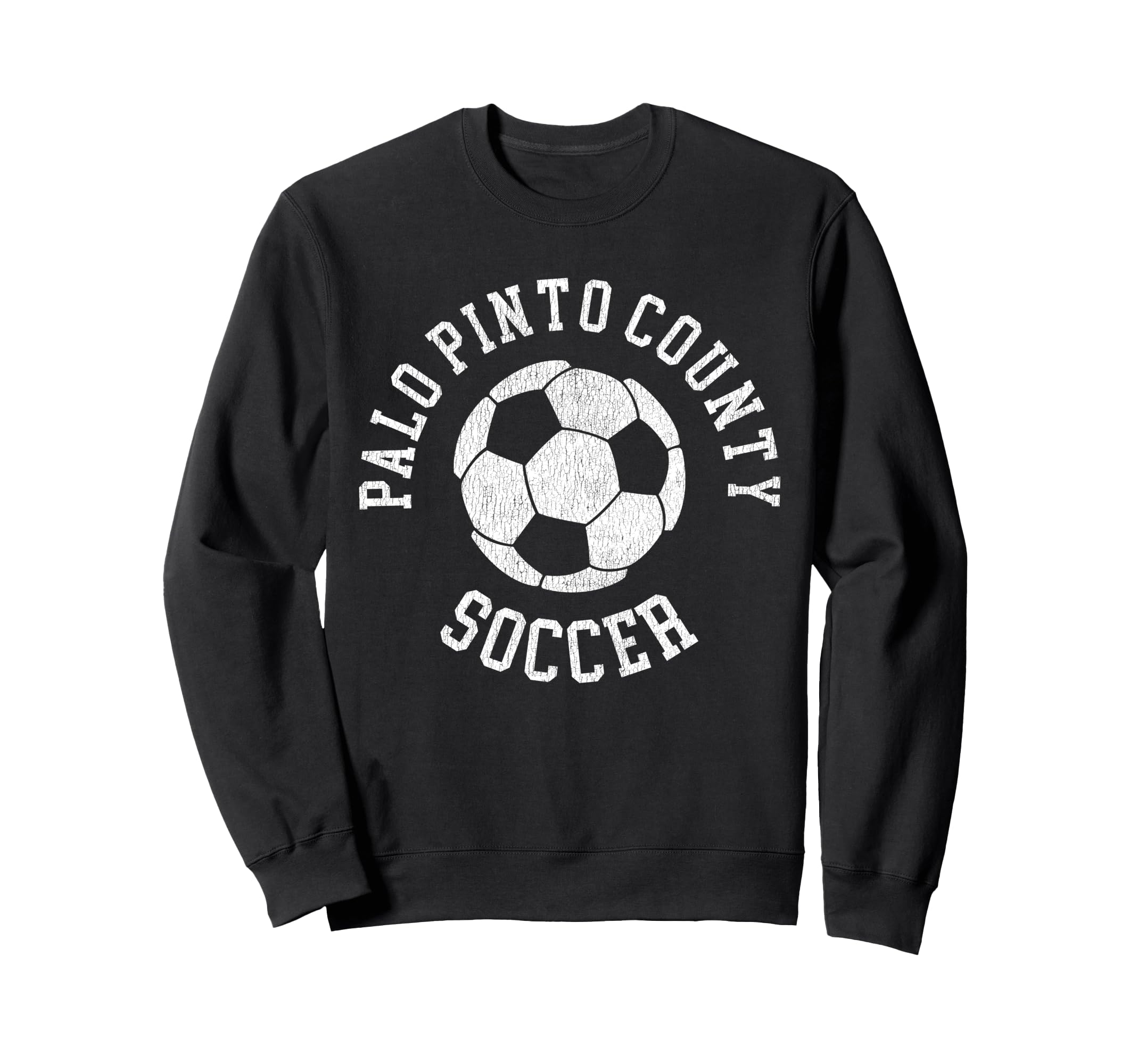 Palo Pinto County Soccer Distressed Sweatshirt - Custom Art Print Unisex