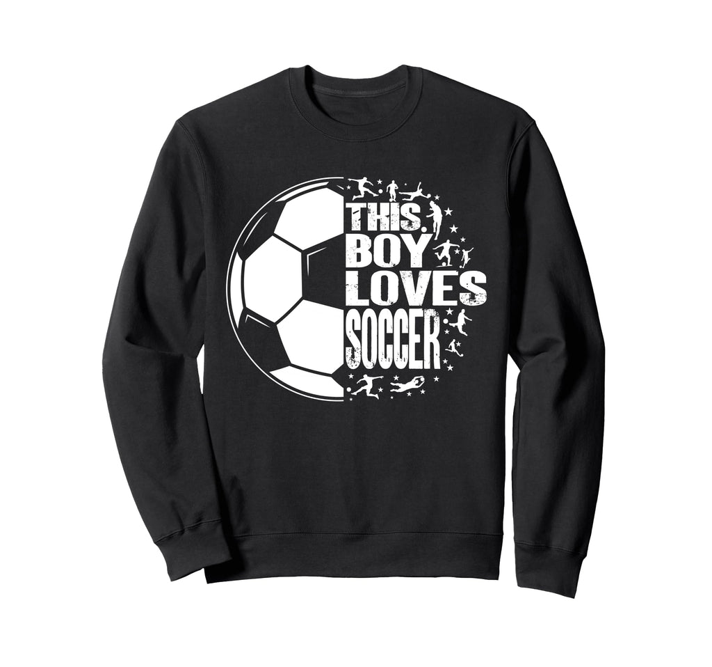 Sport Funny This Loves Soccer Sweatshirt - Aesthetic Graphic for Adults