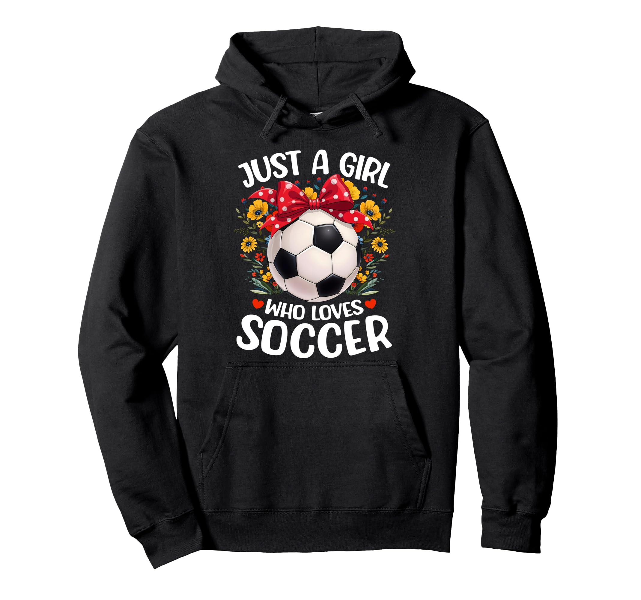 Soccer Sports Lover Flower Just Who Loves Hoodie - Graphic Print Men Women