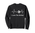 Soccer Grandmothers I Love Striker Sweatshirt - Graphic Print Unisex