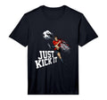 Mens Just Kick It Football Soccer Player T-Shirt - Streetwear Style Unisex