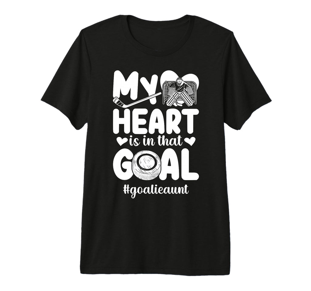 Proud Ice Hockey Goalie Aunt Hockey T-Shirt - Aesthetic Graphic Men Women