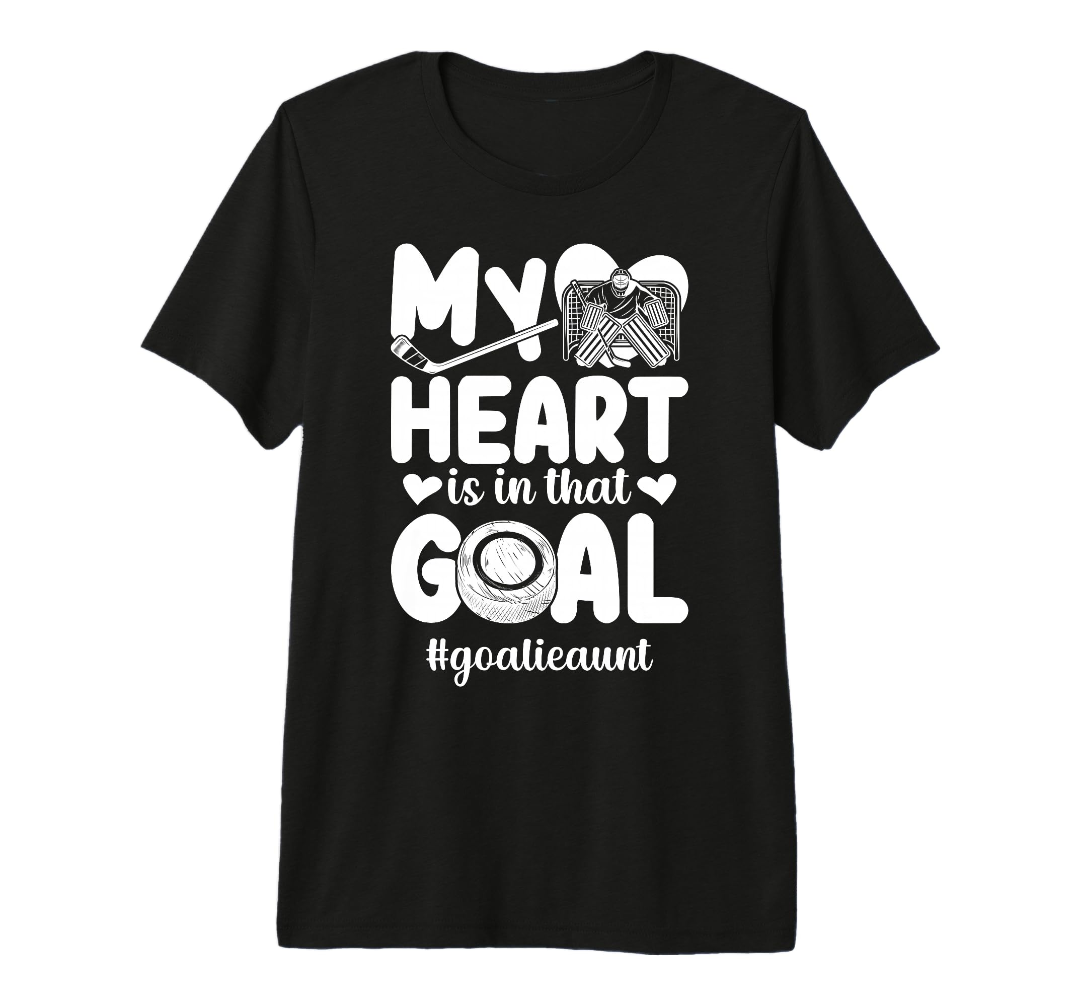 Proud Ice Hockey Goalie Aunt Hockey T-Shirt - Aesthetic Graphic Men Women