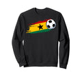 Ghana Ball Flag Patriotic Football Sweatshirt - Streetwear Style Unisex