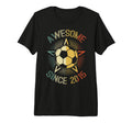 Awesome Since 2015 Soccer Birthday T-Shirt - Minimalist Print for Adults