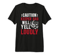 Mens Soccer Keeper Dad Will Yell T-Shirt - Fun Novelty Design for Adults