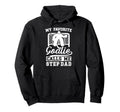 Proud Hockey Goalie Step Dad Hockey Hoodie - Fun Novelty Design for Adults