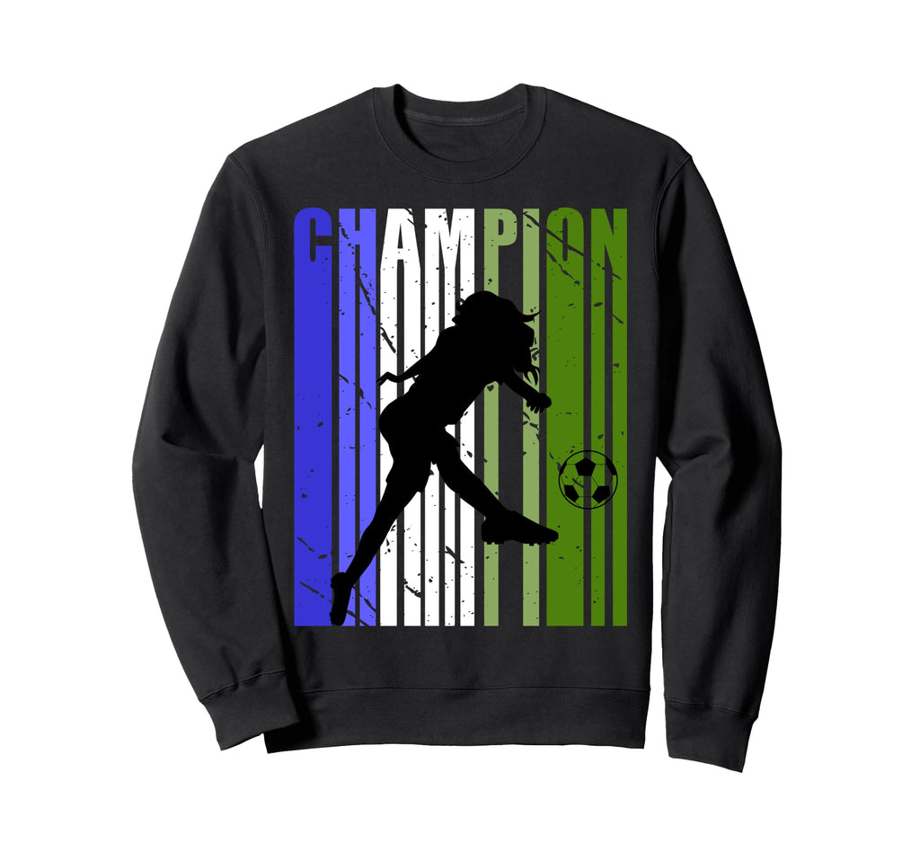 Motivational Soccer Football Sweatshirt - Custom Art Print for Adults