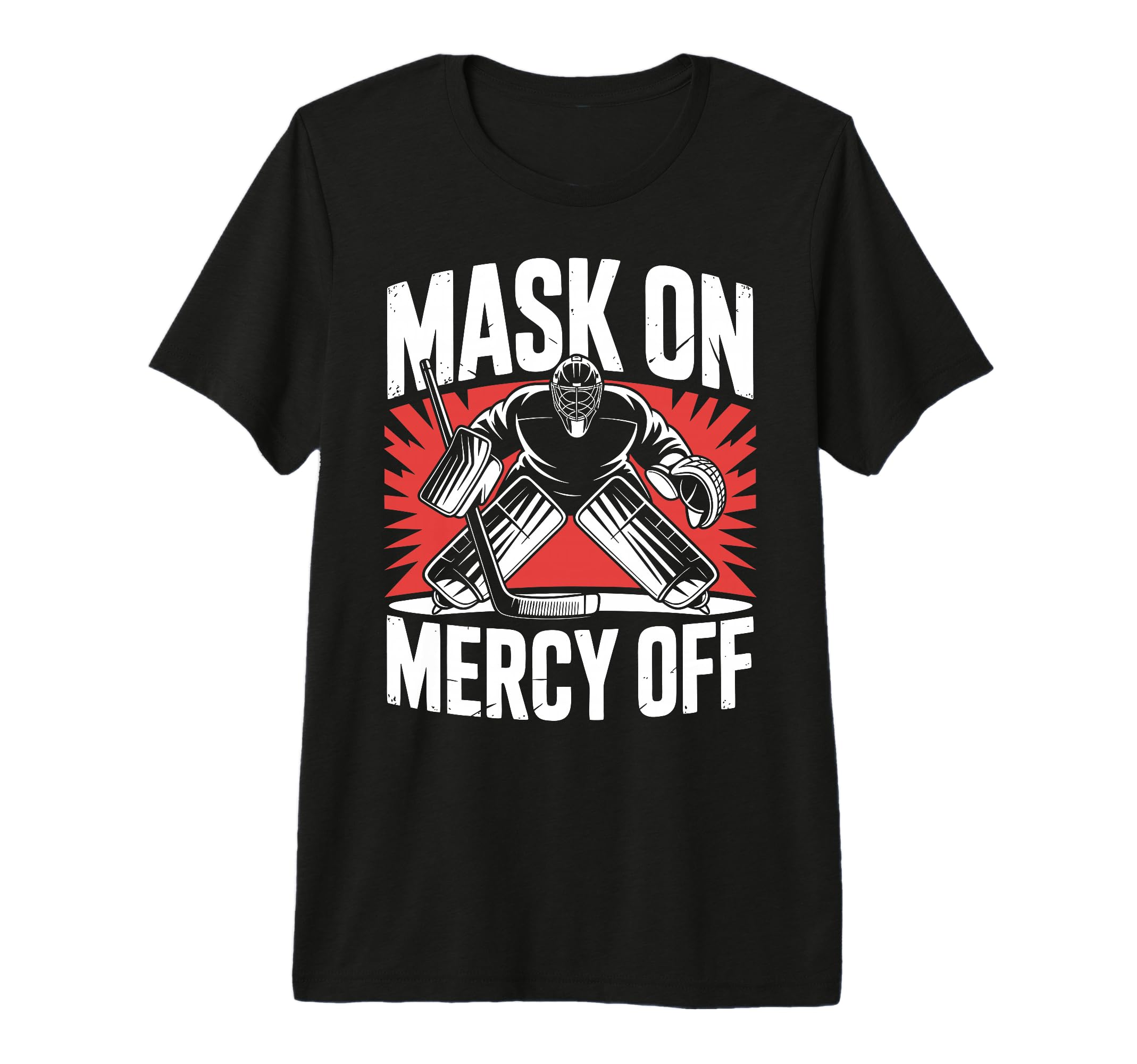 Hockey Goalie Mask Ice Hockey T-Shirt - Novelty Apparel for Adults