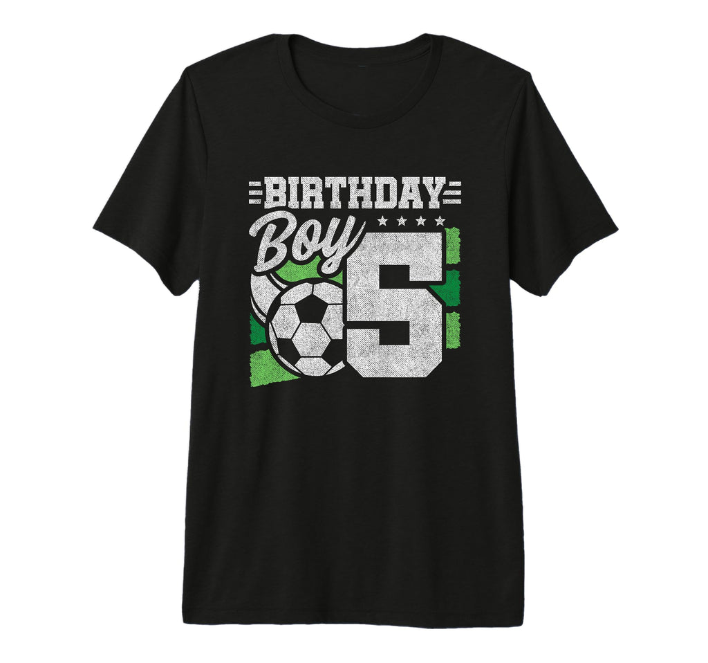 5 Year Old Soccer Birthday 5Th T-Shirt - Streetwear Style for Adults