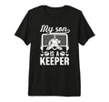 My Son Is Hockey Keeper Mom Hockey T-Shirt - Trendy Graphic Men Women