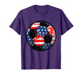4Th July Usa Flag Soccer Patriotic Soccer T-Shirt - Novelty Apparel Unisex