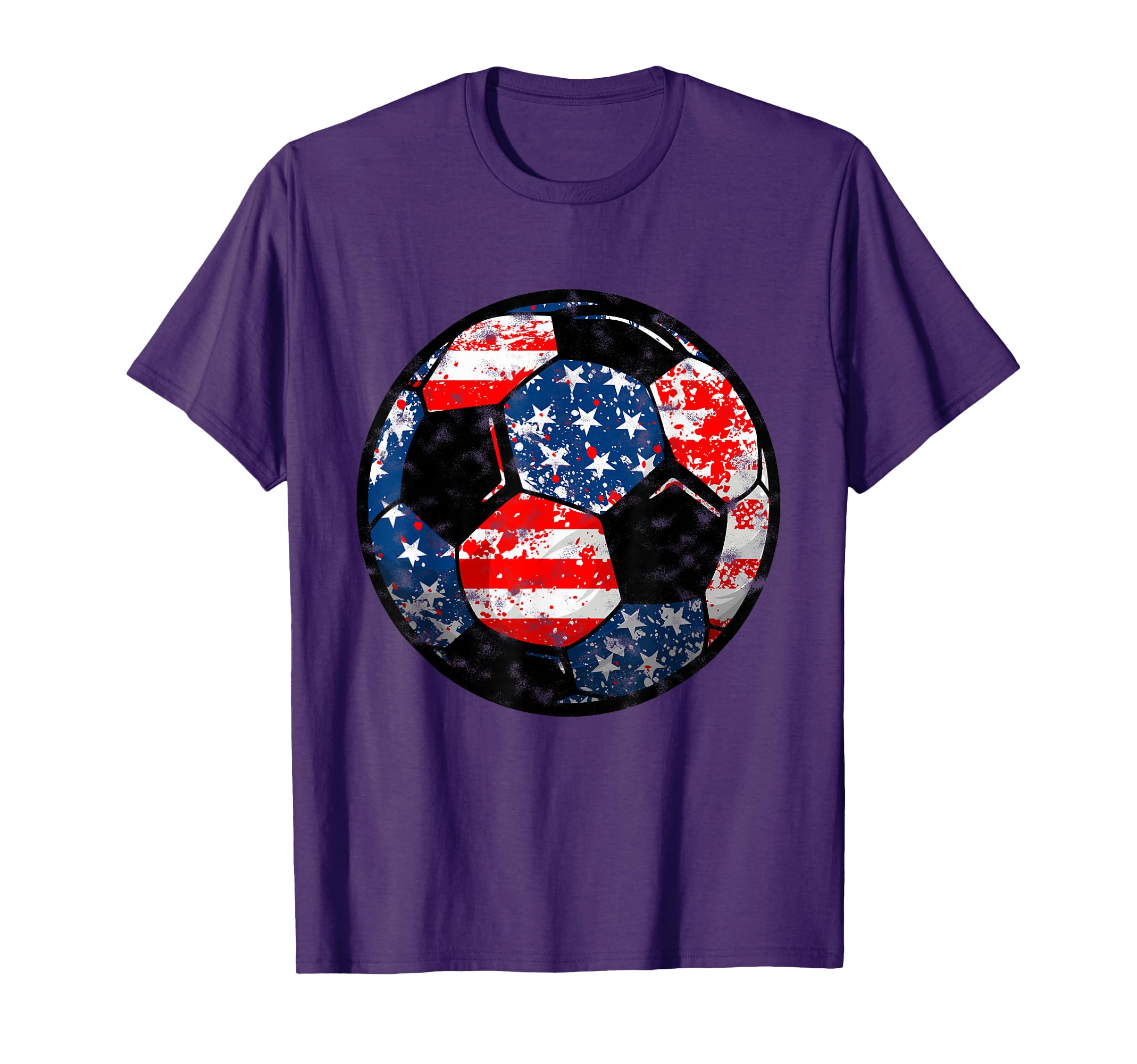 4Th July Usa Flag Soccer Patriotic T-Shirt - Unique Graphic for Adults