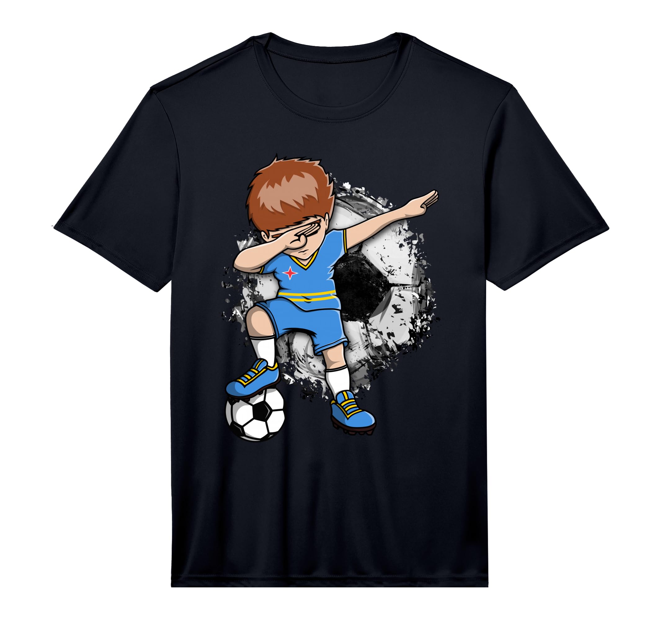 Dabbing Soccer Aruba Jersey Aruban T-Shirt - Unique Graphic Unisex
