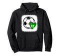 Womens Custom Soccer Mom Number 32 Hoodie - Fun Novelty Design Unisex