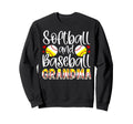 Softball Baseball Grandma Leopard Sweatshirt - Novelty Apparel Men Women