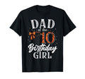 Dad Ten 10Th Birthday Basketball Bday T-Shirt - Novelty Apparel for Adults